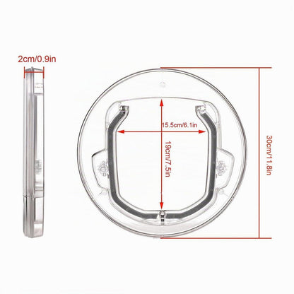 Katzenklappe 4 Wege Verriegelung transparent für Glas & Türen