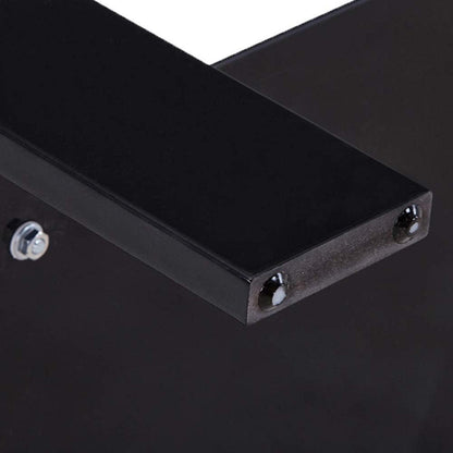 100x60x45cm Couchtisch Glas Schwarz Hochglanz Modernes Design