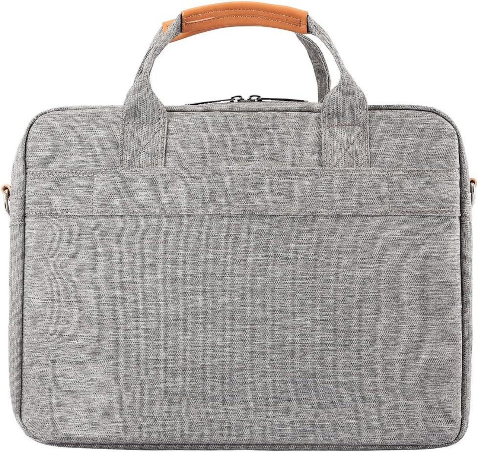 Notebooktasche Laptoptasche 15-15.6 Zoll Grau Schultertasche Tragetasche