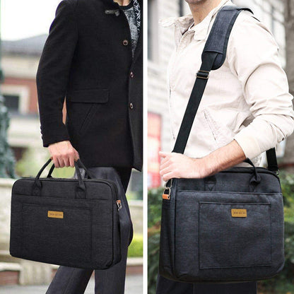 17.3 Zoll Laptoptasche Schwarz Schultertasche Notebooktasche