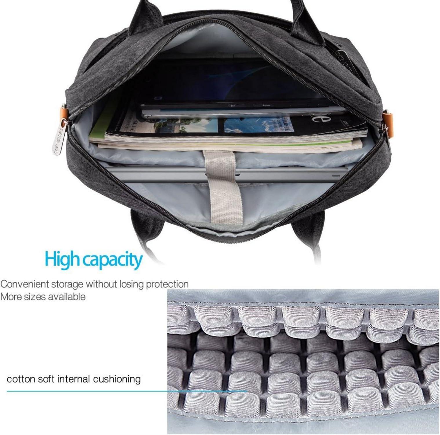 17.3 Zoll Laptoptasche Aktentasche Handtasche Tragetasche Schwarz