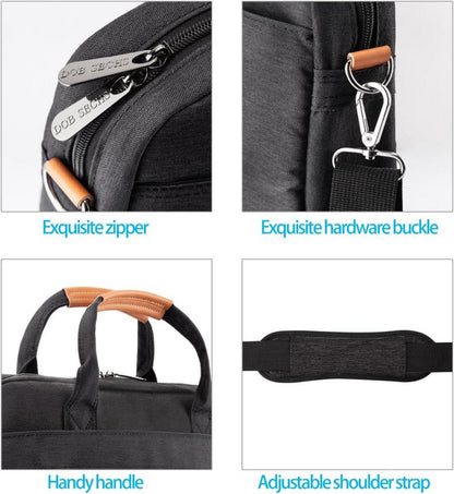 17.3 Zoll Laptoptasche Aktentasche Handtasche Tragetasche Schwarz