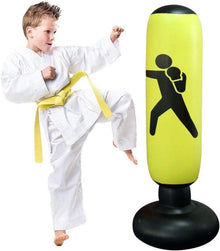 Boxsack Kinder 160cm Stehend für Karate Taekwondo Gelb