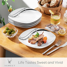 Porzellan Speiseteller Set 'Fiona' | 6-teilig, 24,7 cm