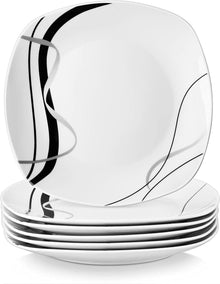 6-teiliges VEWEET Porzellan Speiseteller Set Fiona 24,7 cm