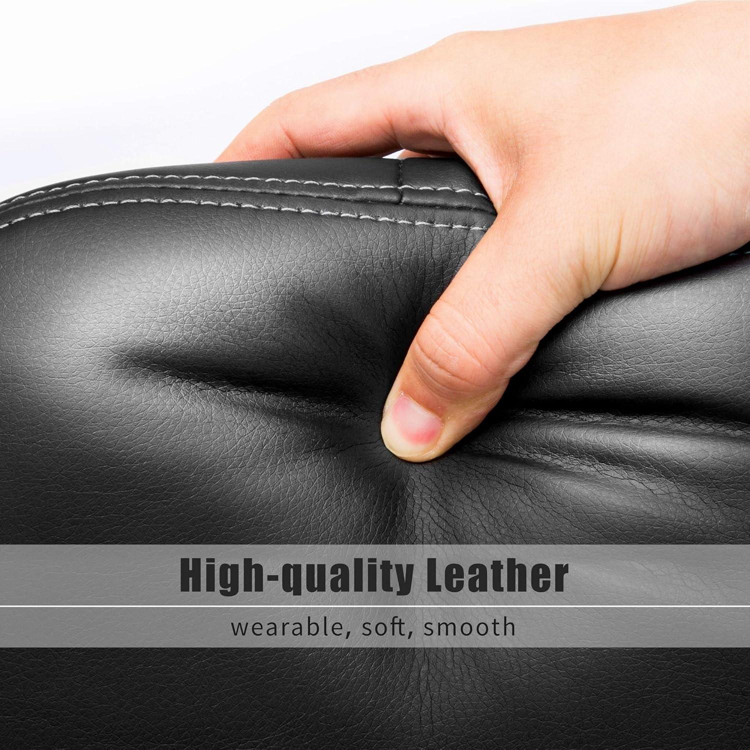 Ergonomischer Gaming Stuhl mit verstellbaren Armlehnen, Racing Design, Lendenkissen, Wippfunktion, Grau