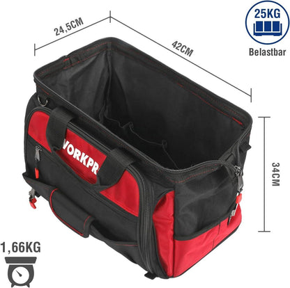 WORKPRO Elektriker Werkzeugtasche 42CM Wasserdicht 1680D