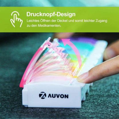 Tablettenbox 7 Tage, Medikamentenbox BPA-frei, großes