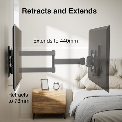 TV Wandhalterung Schwenkbar Neigbar Drehbar 10-32 Zoll VESA
