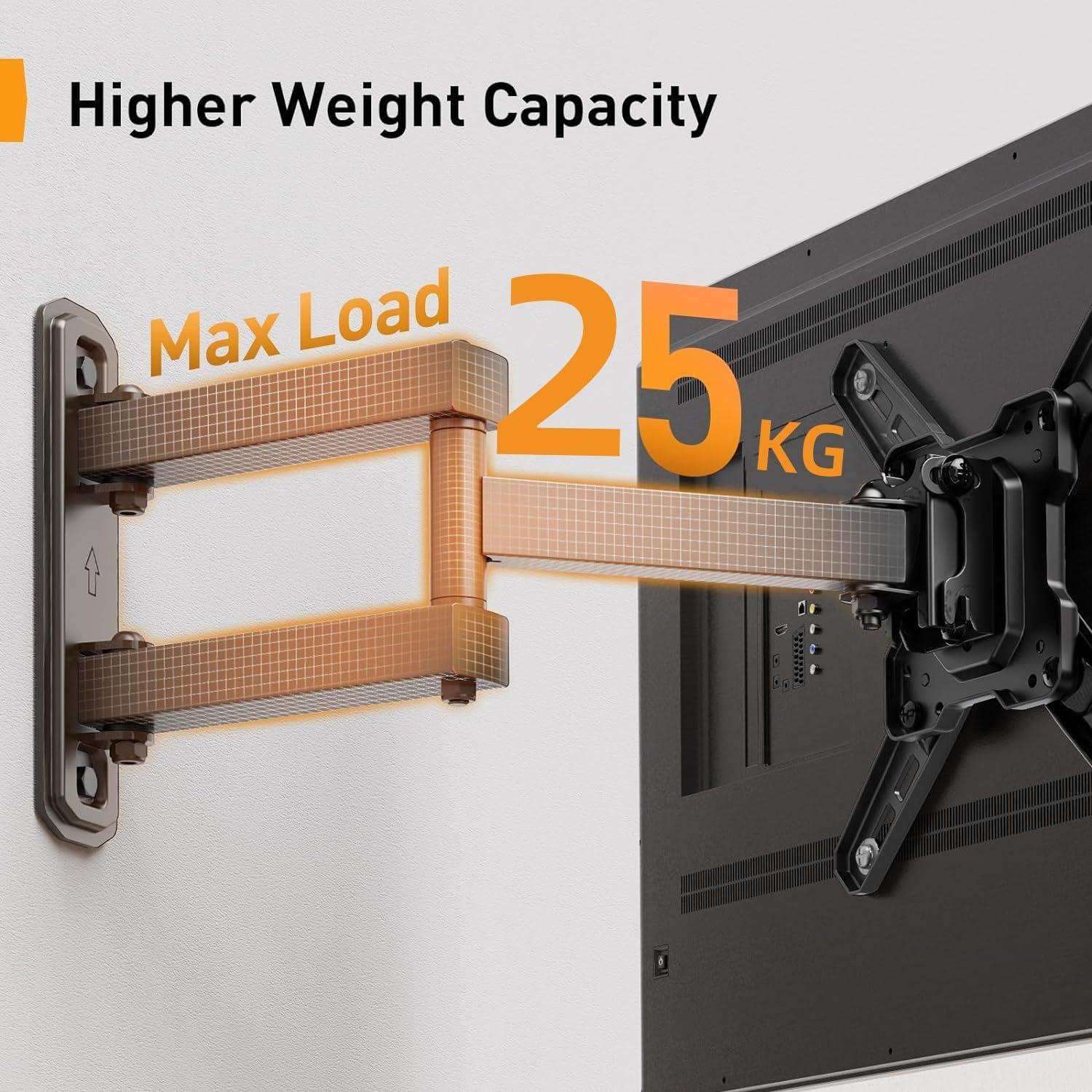 TV Wandhalterung Schwenkbar Neigbar Drehbar 13-42 Zoll 25Kg