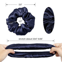 Seiden-Haarringe Damen Pferdeschwanzhalter Haarband 2er Pack