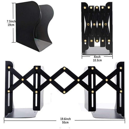 Qualsen Verstellbar Buchstützen Kinder Metall, rutschfeste