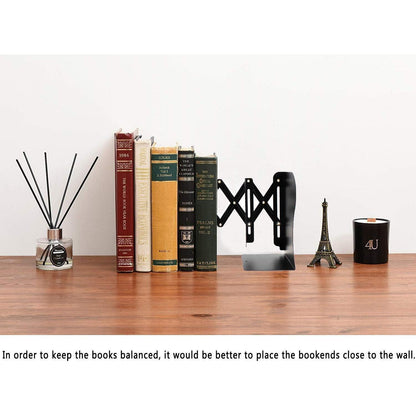 Qualsen Verstellbar Buchstützen Kinder Metall, rutschfeste