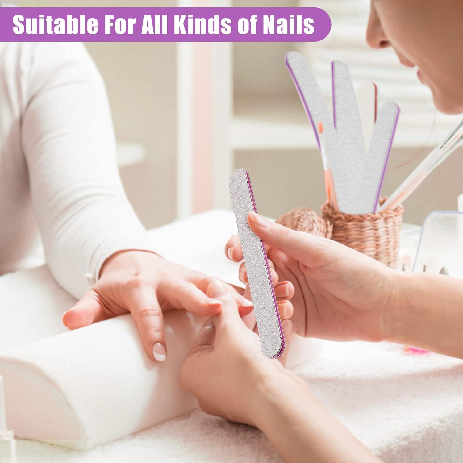 40 Nagelfeilen Profi Set 100/180 Acryl Naturnägel Maniküre Buffern
