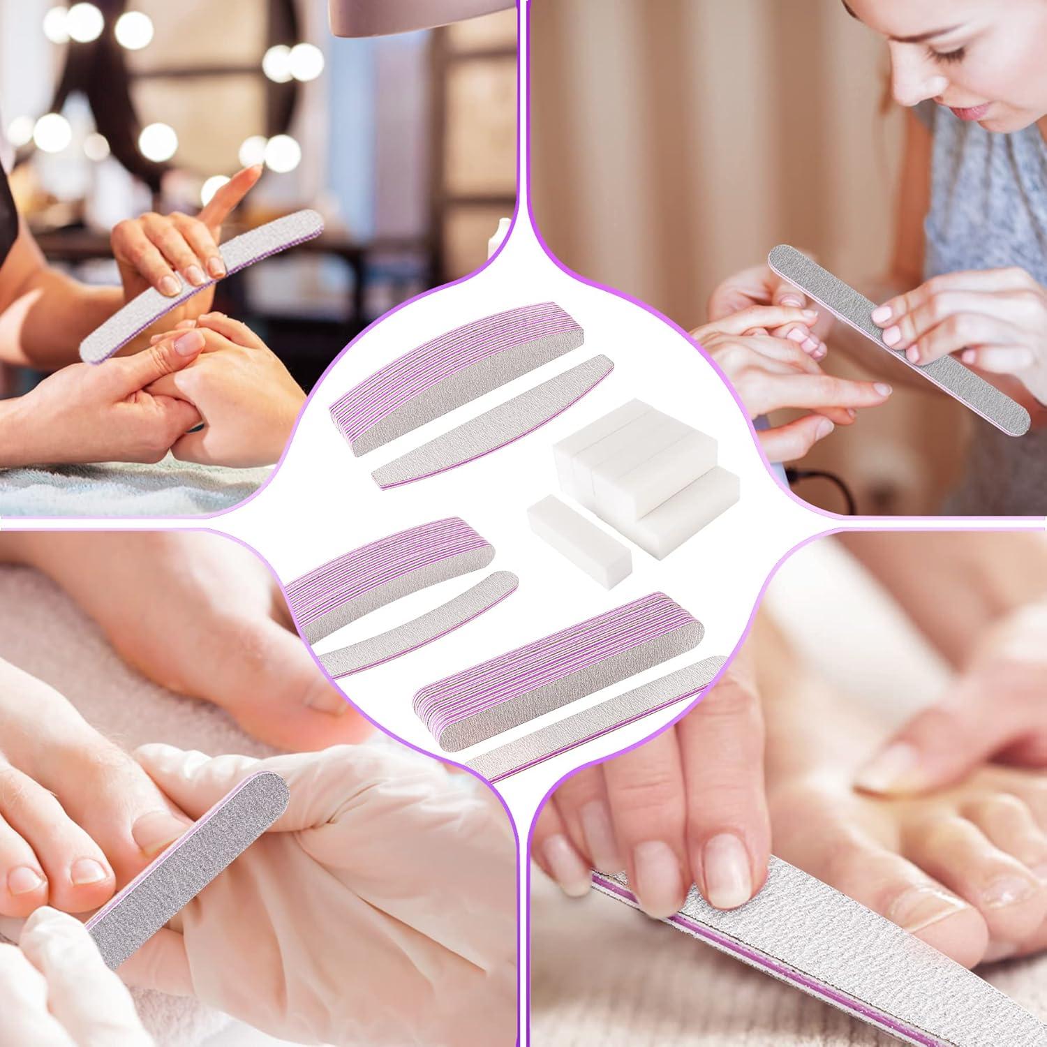 40 Nagelfeilen Profi Set für Gelnägel Acryl Naturnägel Maniküre