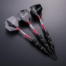 Dartpfeile Set 20g Schwarz Soft Tip Metallfässer Darts im Transportbox