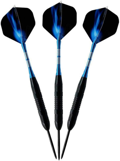 Steel Darts Pfeile Set 23g Profi Steeldarts Schwarz Rutschfest Rutschfeste