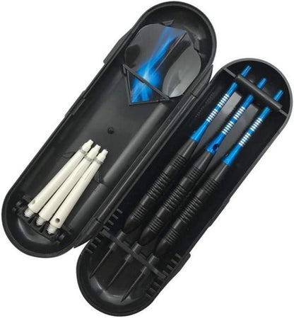 Steel Darts Pfeile Set 23g Profi Steeldarts Schwarz Rutschfest Rutschfeste