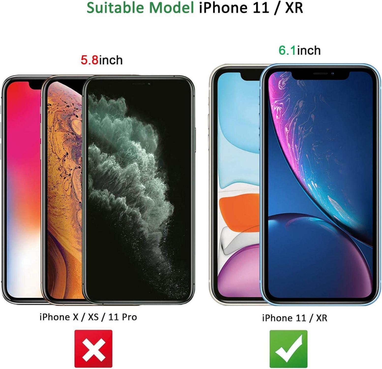 iPhone 11 XR Panzer Schutzglas 3 Stück 9H Härte 0.33mm Ultra-klar