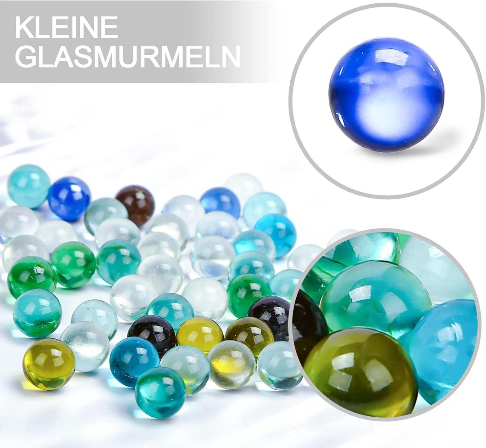 Flache Glas Murmeln 50 STK. Bunt Deko Spielzeug Kinder Trinkspiel