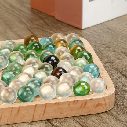 50x Glasmurmeln bunt für Kinder Deko Spielzeug Kugeln transparent