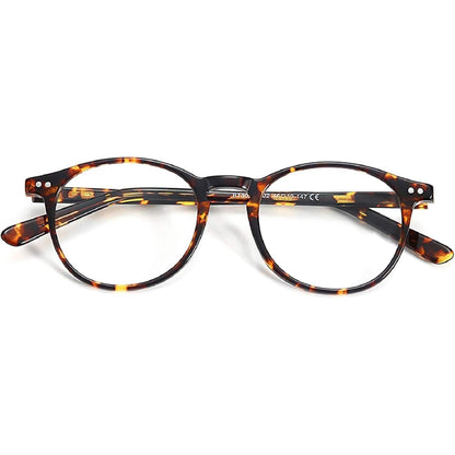 Vintage Runde Nerdbrille Retro Klare Linse Dekorativ