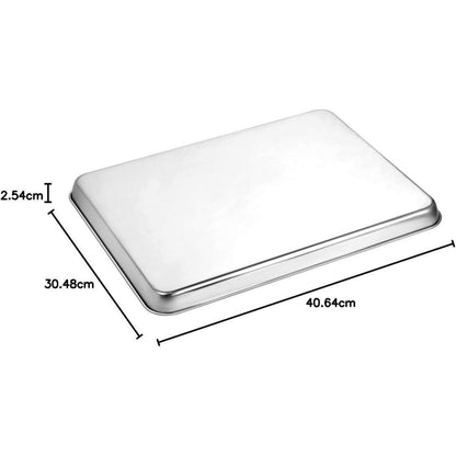 Edelstahl Backblech Set 3-teilig 22,9/30,5/40,6 cm robust