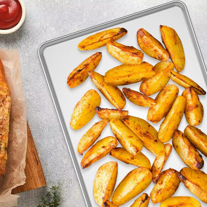 Wildone Backblech mit Silikonmatte, 6er Set