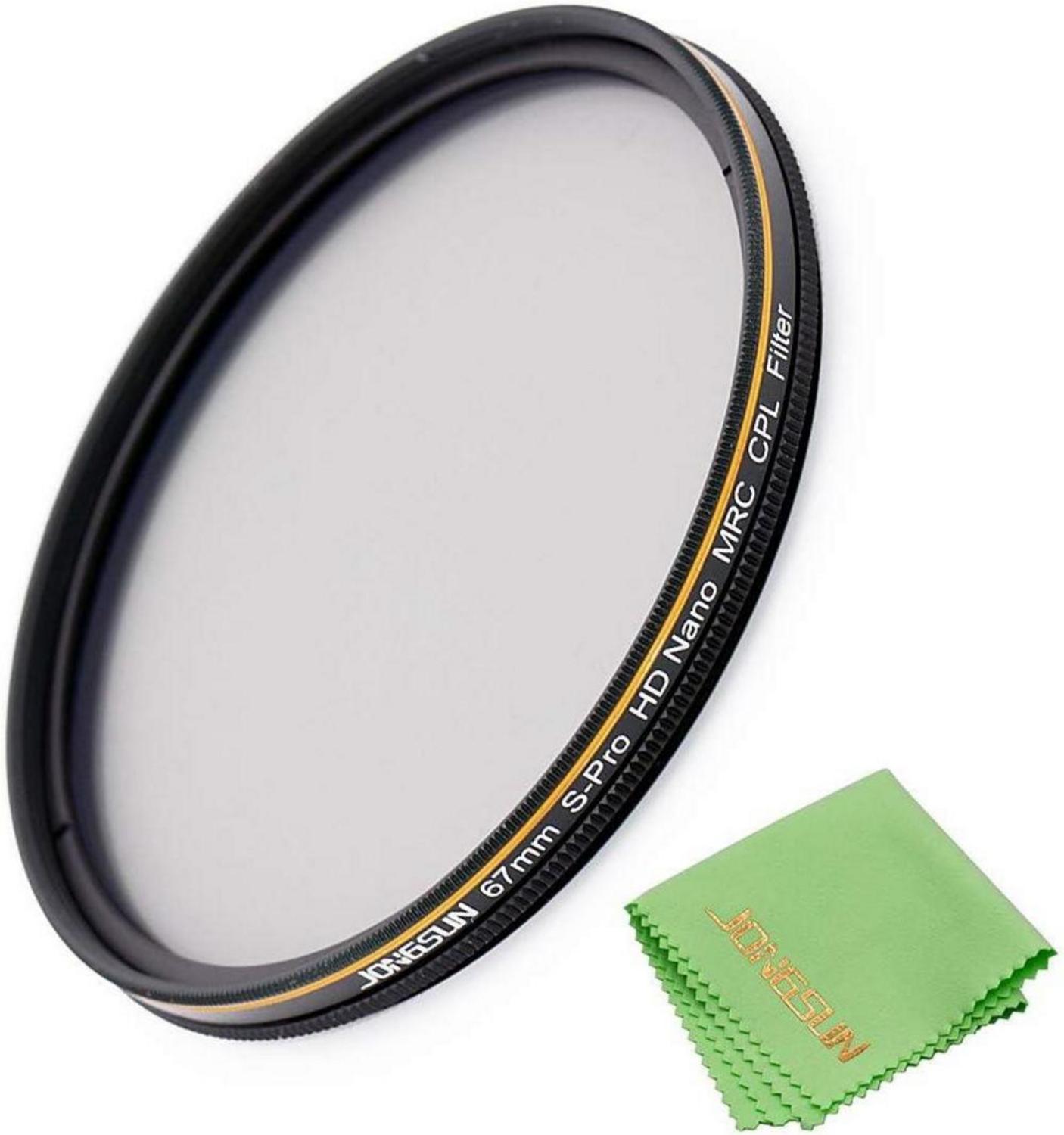 JONGSUN Polfilter 67mm, Zirkular HD Nano MRC16, 16-Schichten AGC, CPL Filter