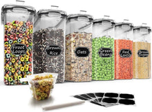 Luftdichte Müsli-Behälter-Set, 6 große Frischhaltedosen, BPA-frei