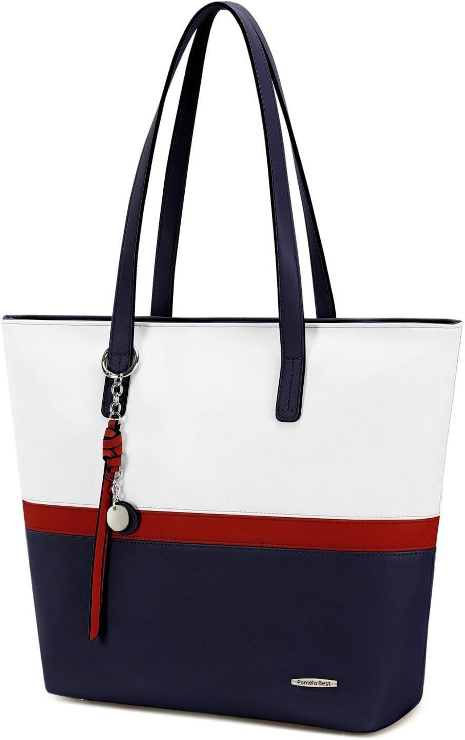 Damen Handtasche Shopper groß für Büro Schule Einkauf Magnetverschluss