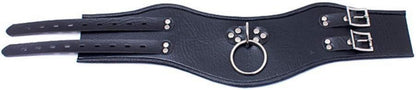 Roluck Leder Halsband mit O-Ring und 2 Schlössern SM Gothic Choker