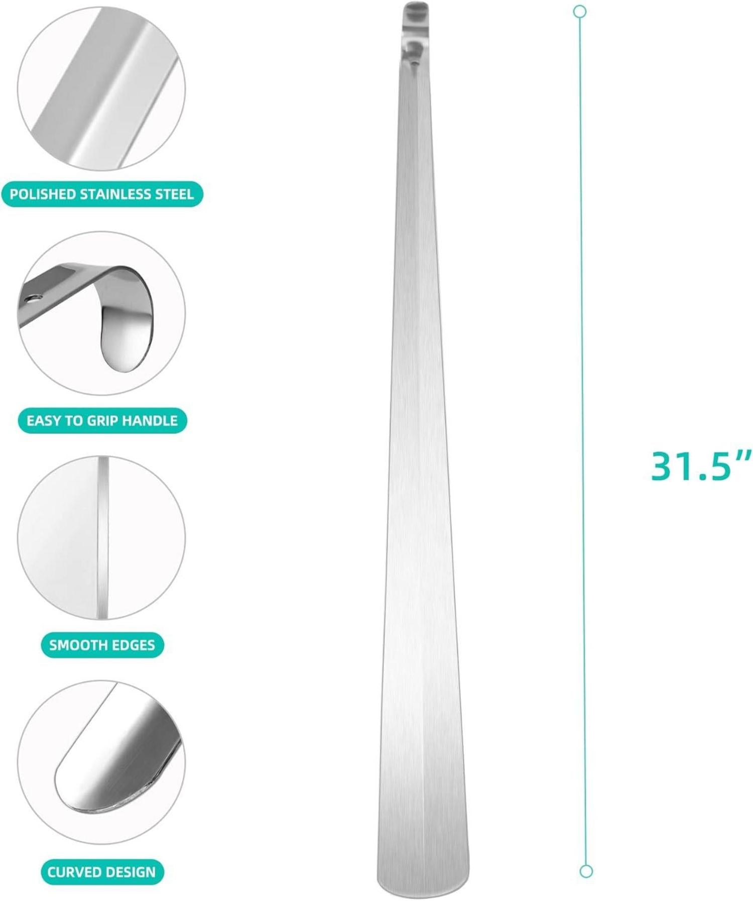 80cm Schuhlöffel Metall Lang langlebiger Edelstahl Schuhanzieher