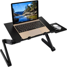 Höhenverstellbarer Laptopständer mit Belüftung und Mausablage