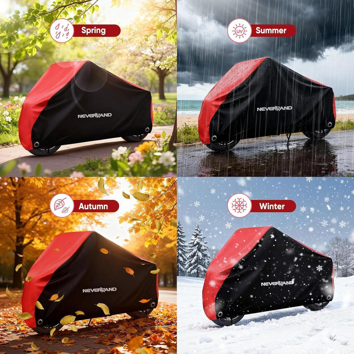 Wasserdichte Motorradabdeckung Outdoor XXXL – Schutzhülle für Roller