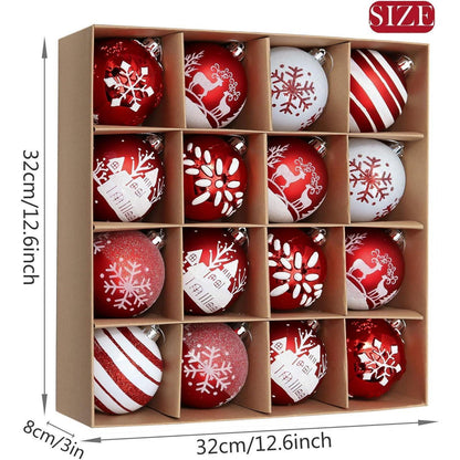 Valery Madelyn Weihnachtskugeln 16 Stücke 8CM