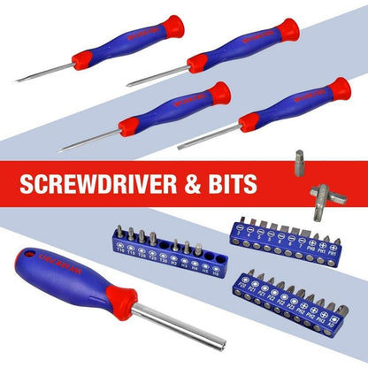 WORKPRO 106-teiliges Werkzeugset mit Aufbewahrungskoffer