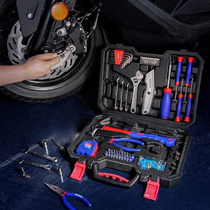 WORKPRO 106-teiliges Werkzeugset Heimgebrauch DIY Aufbewahrungskoffer