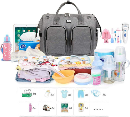 Pomelo Best Wickeltasche mit Wickelunterlage