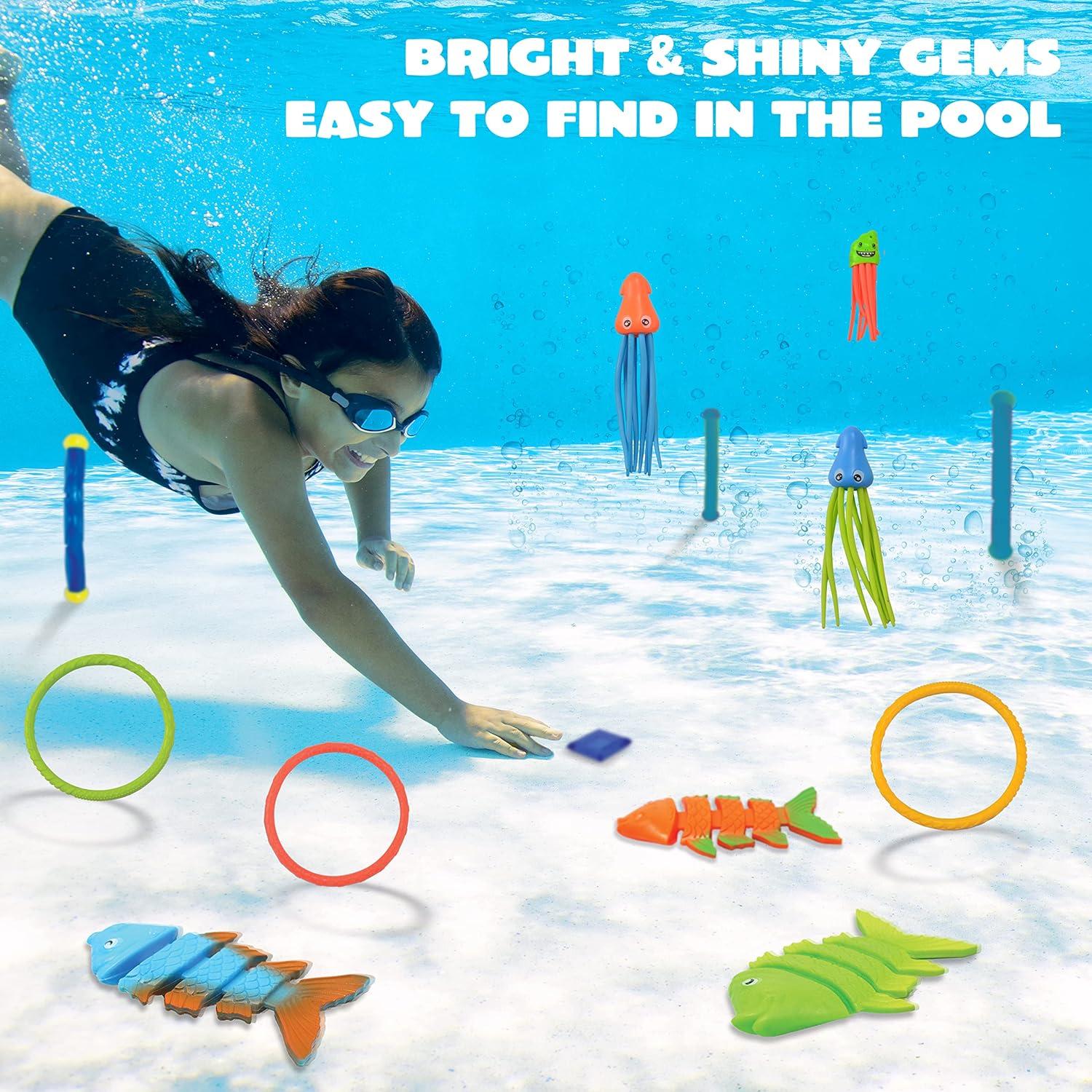30-teiliges Kinder Tauchspielzeug Set Unterwasser-Spielzeug