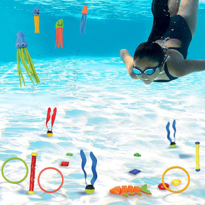 JOYIN Tauchspielzeug Set: 30-teilig für Kinder, Unterwasser-Spielzeug