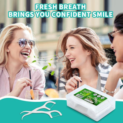Zahnseide Dental Floss 200 Stück Zahnreiniger Sticks Y-Form Design