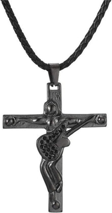 Johnny Hallyday Kreuz Halskette Edelstahl Anhänger Fan Geschenk JH