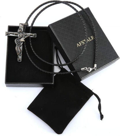 Johnny Hallyday Kreuz Halskette Edelstahl Anhänger Fan Geschenk