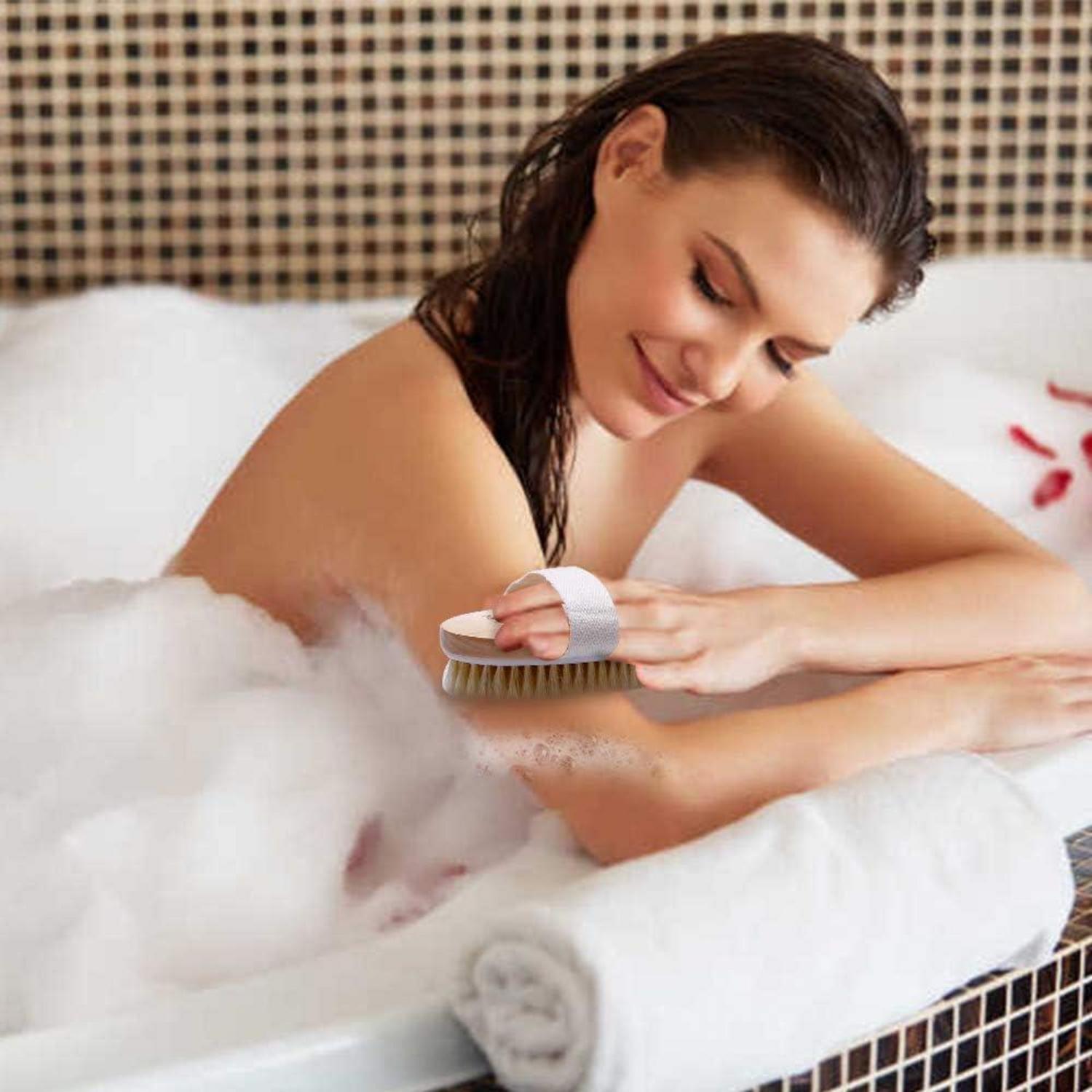 Shampoo Bürsten Set Haarbürsten Silikon Kopfhaut Massage lila