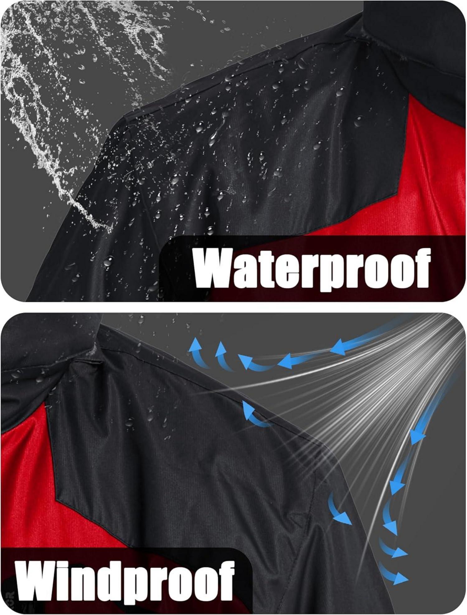 MAGCOMSEN Herren Winter Skijacke Fleece Kapuze Wasserdicht Atmungsaktiv