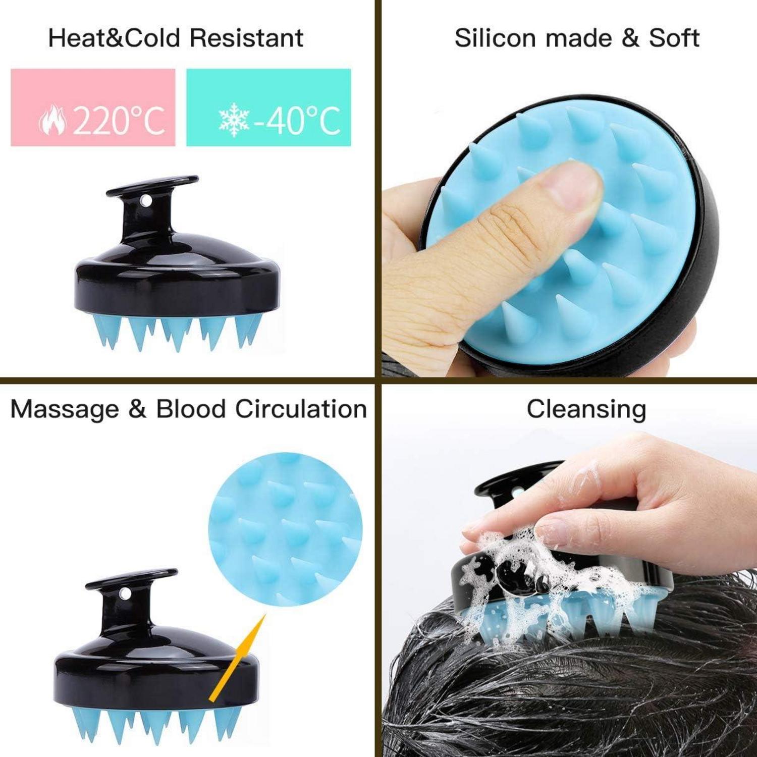 Shampoo Bürste Silikon Kopfhaut Massager Haarbürste - verbessert