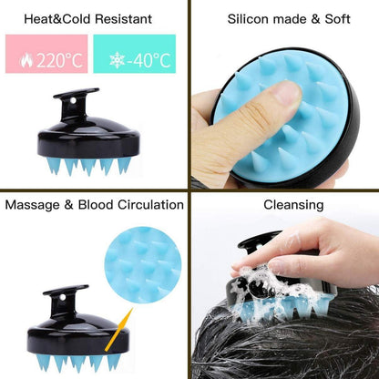 Shampoo Bürste Silikon Kopfhaut Massager Haarbürste - verbessert