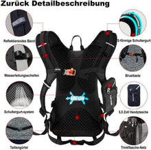 Toptrek 18L Ultraleichter Fahrradrucksack mit Regenschutz