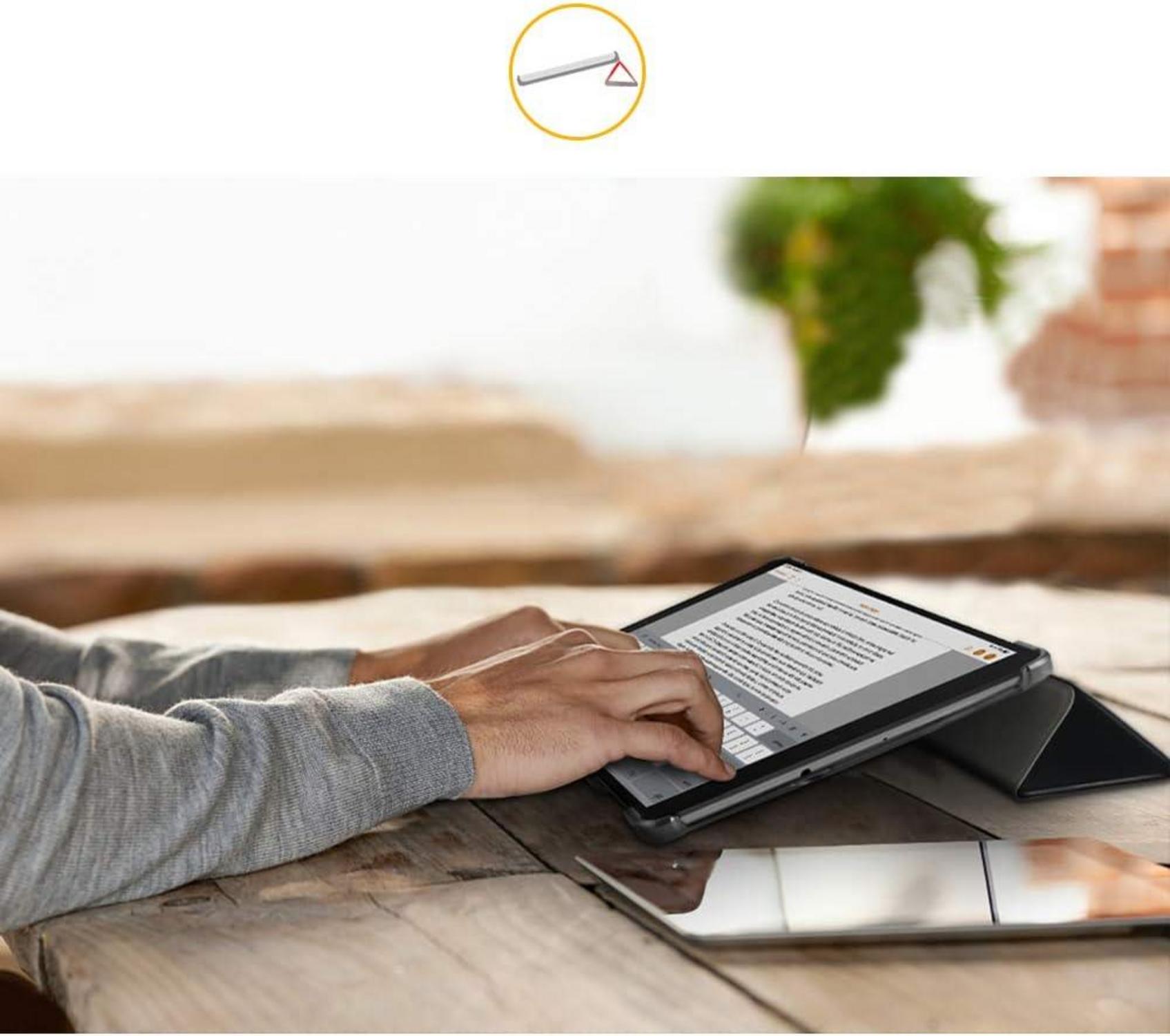 Schutzhülle für Samsung Galaxy Tab A 10.1 2019 T510 T515 - Schwarz PU Leder